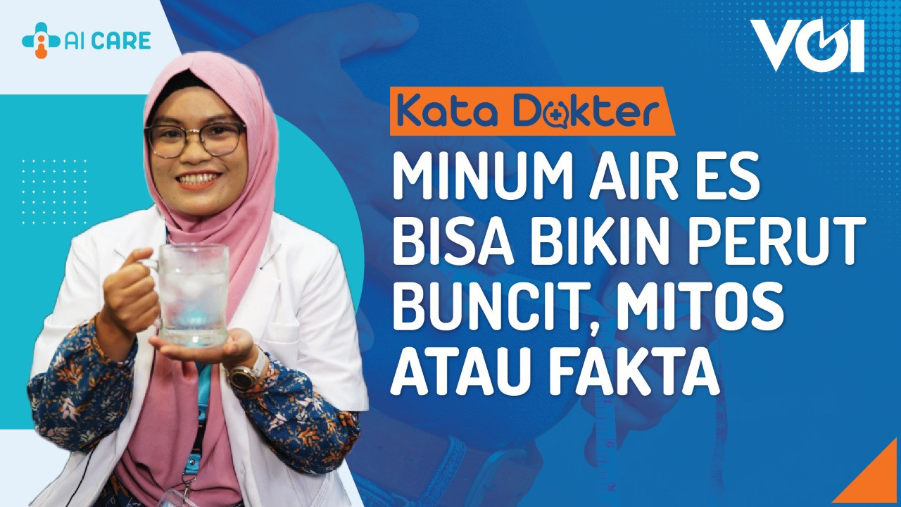 Minum Air Es Bisa Bikin Perut Buncit, Mitos atau Fakta